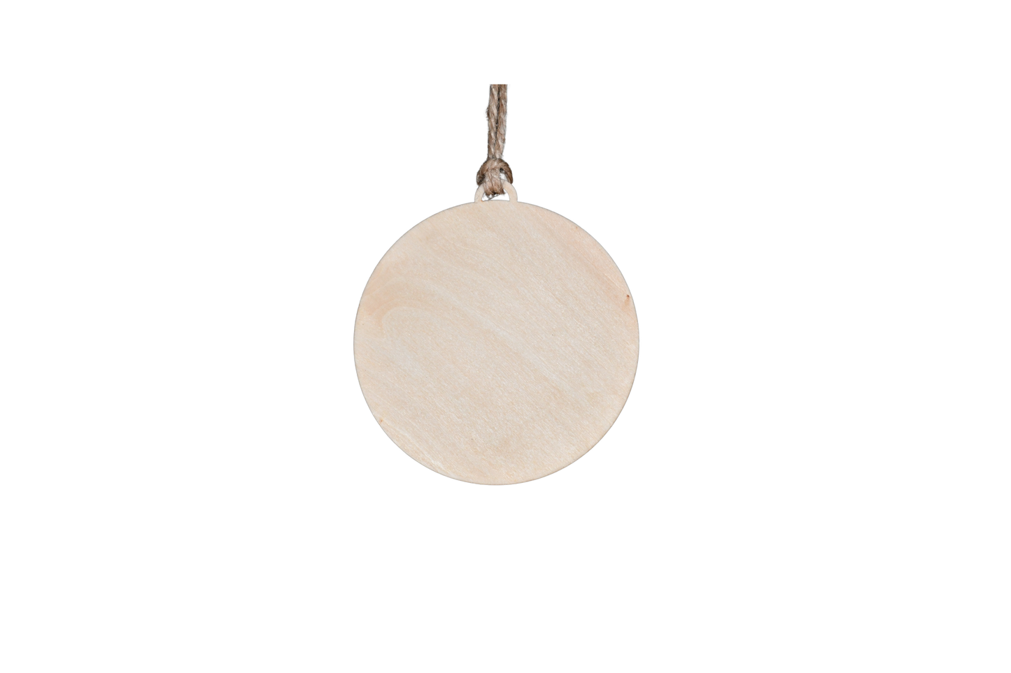 1 Layer Christmas Ornament - Santa - Laser Engraved Wood | Made in America