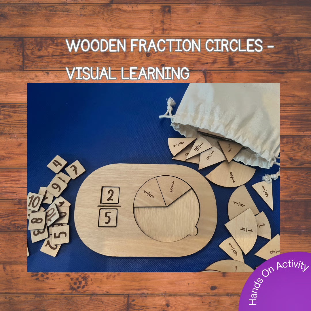Wooden Fraction Circle Manipulatives