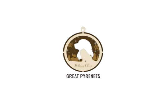 3 Layer Dog Ornament - Great Pyrenees - Laser Engraved Wood | Made in America