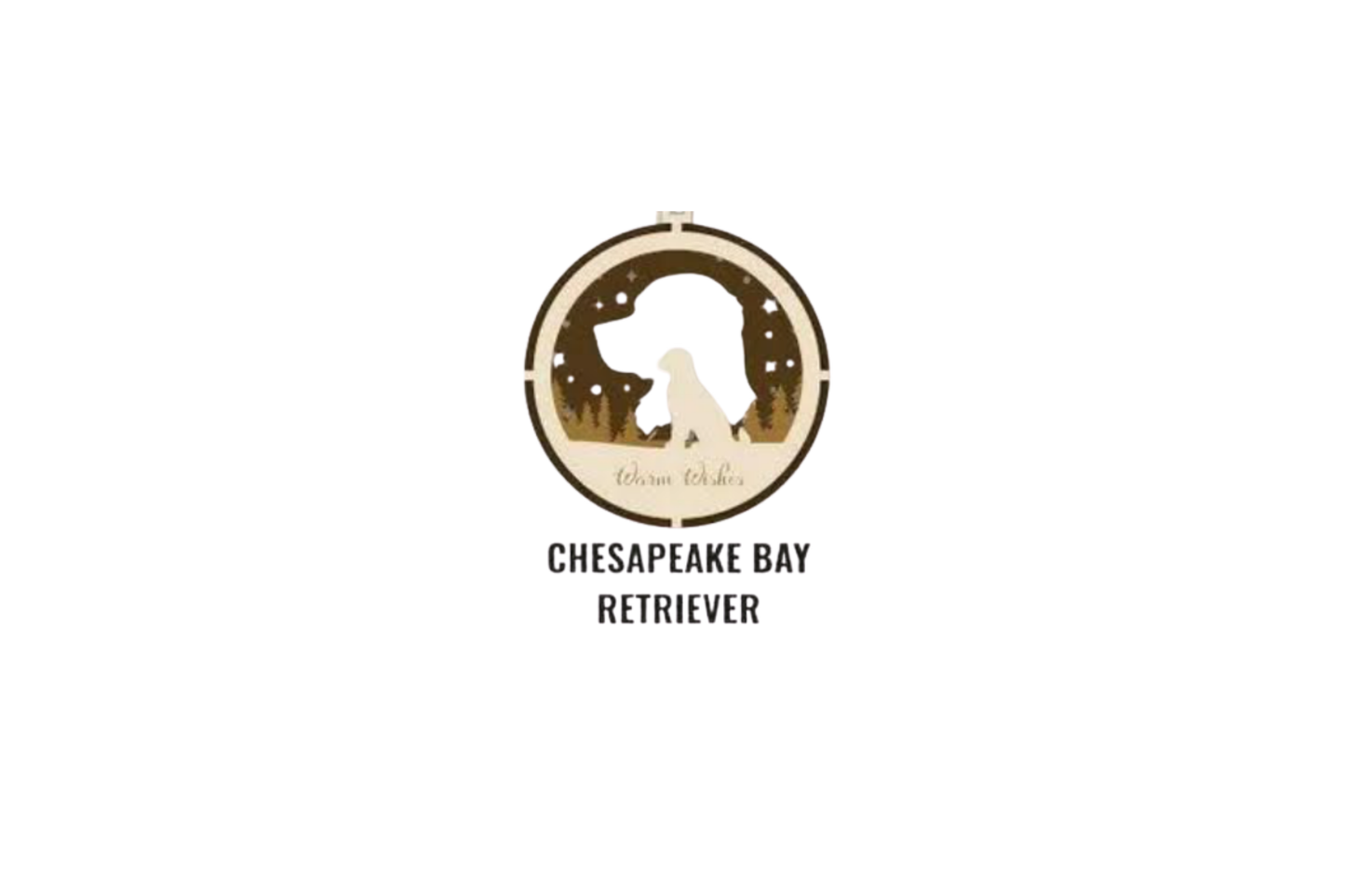 3 Layer Dog Ornament - Chesapeake Bay Retriever - Laser Engraved Wood | Made in America