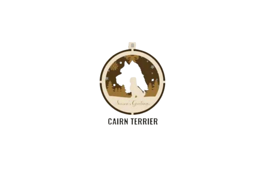 3 Layer Dog Ornament - Cairn Terrier - Laser Engraved Wood | Made in America