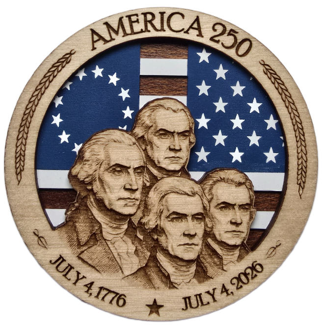 America250 - First Four US Presidents - Washington, Adams, Jefferson, and Madison