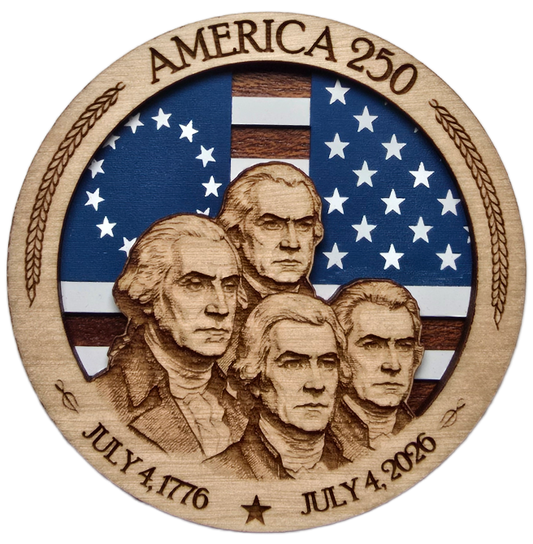 America250 - First Four US Presidents - Washington, Adams, Jefferson, and Madison