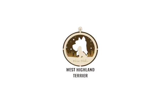 3 Layer Dog Ornament - West Highland Terrier - Laser Engraved Wood | Made in America