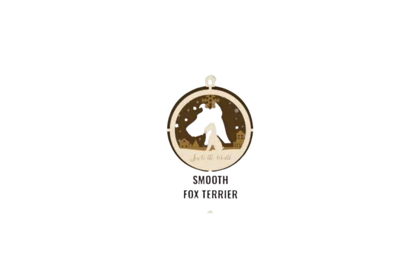 3 Layer Dog Ornament - Smooth Fox Terrier - Laser Engraved Wood | Made in America