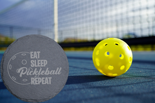 Pickleball - Eat, Sleep, Repeat - Slate