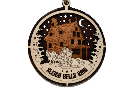 Christmas Ornament 4" Sleigh Bells Ring
