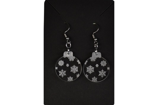 #6 EARRINGS - SNOW ORNAMENT