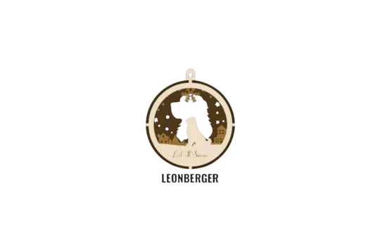 3 Layer Dog Ornament - Leonberger - Laser Engraved Wood | Made in America