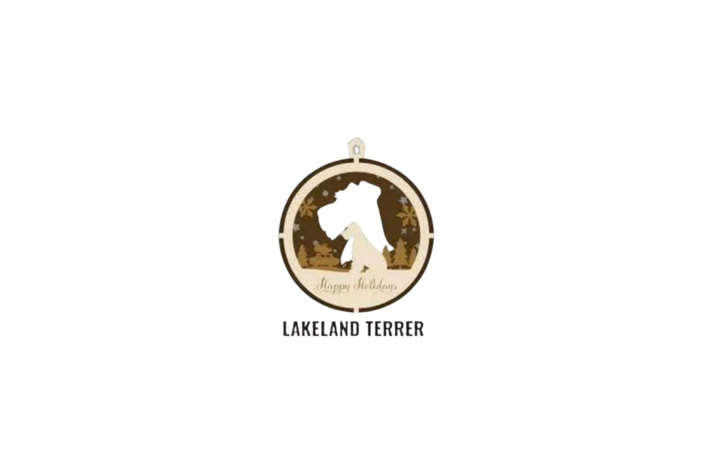 3 Layer Dog Ornament - Lakeland Terrier - Laser Engraved Wood | Made in America