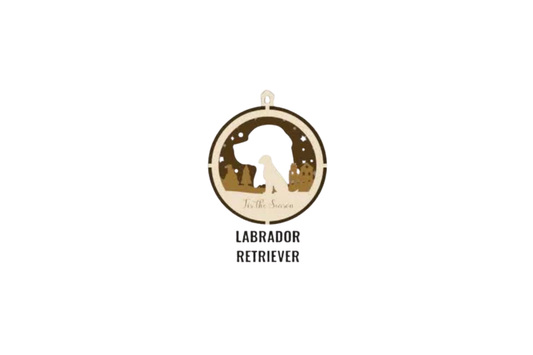 3 Layer Dog Ornament - Labrador Retriever - Laser Engraved Wood | Made in America