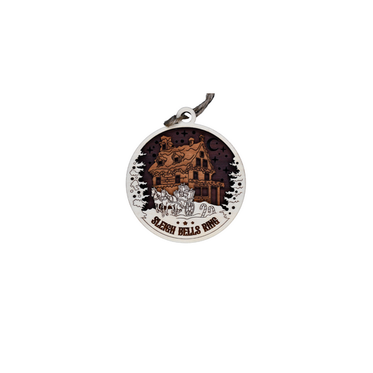 Christmas Ornament 3.5" Sleigh Bells Ring