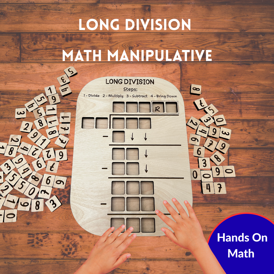 Wooden Long Division Math Manipulative