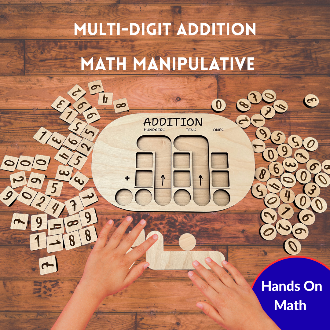 Wooden Multi-Digit Addition Board – Working the Wood