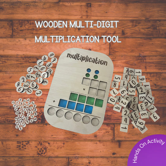 Wooden Multi-Digit Multiplication Board