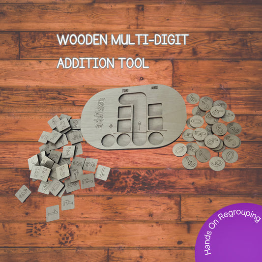 Wooden Double Digit Addition Board