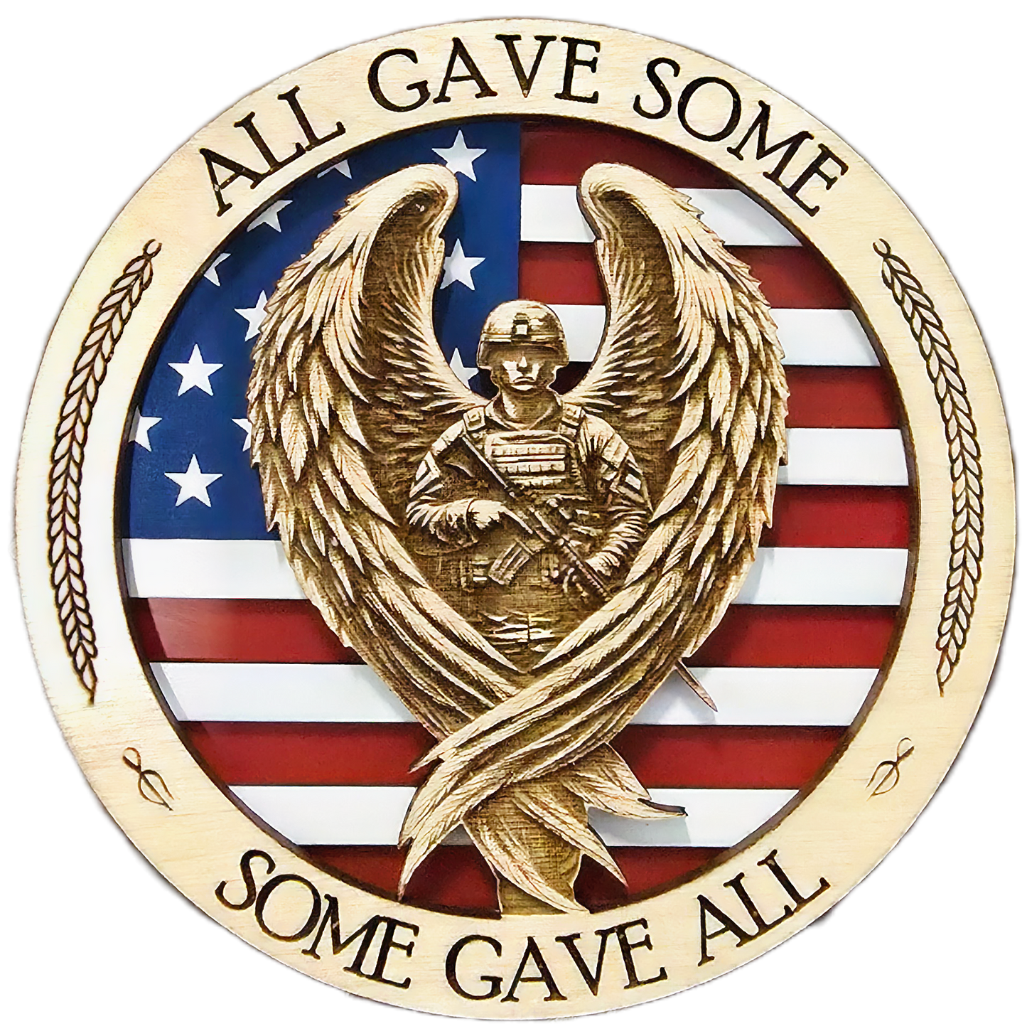 All Gave Some - Soldier with Angel Wings