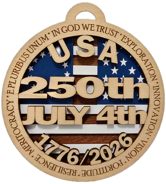 America250 Christmas Ornament